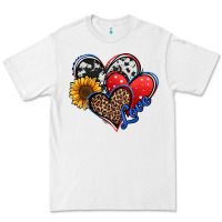 White 4th of july american hearts Premium Tee - Jasminsmagicworld