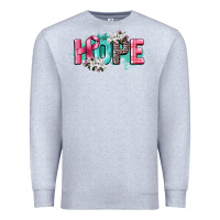 Heather Grey hope cancer awareness Premium Sweatshirt - CowGirlArtShop