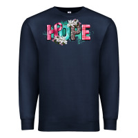 Navy hope cancer awareness Premium Sweatshirt - CowGirlArtShop