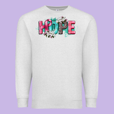 Hope Cancer Awareness Premium Sweatshirt Designed By Cowgirlartshop