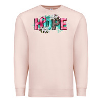 Pale Pink hope cancer awareness Premium Sweatshirt - CowGirlArtShop