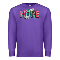 Purple hope cancer awareness Premium Sweatshirt - CowGirlArtShop