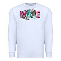 White hope cancer awareness Premium Sweatshirt - CowGirlArtShop