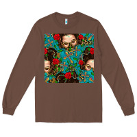 Chestnut Messy Bun Mom And Cross With Leopard Patterns Long Sleeve Tee - BundleAndBundleShop