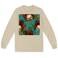 Mushroom Messy Bun Mom And Cross With Leopard Patterns Long Sleeve Tee - BundleAndBundleShop