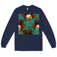 Navy Messy Bun Mom And Cross With Leopard Patterns Long Sleeve Tee - BundleAndBundleShop