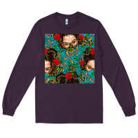 Plum Messy Bun Mom And Cross With Leopard Patterns Long Sleeve Tee - BundleAndBundleShop