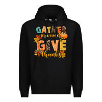 Black gather around and give thanks Premium Hoodie - CowGirlArtShop