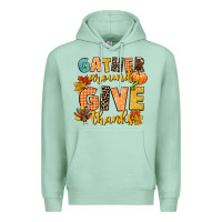 Seafoam gather around and give thanks Premium Hoodie - CowGirlArtShop