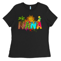 Black summer nana Ladies Tee - RanaPortraitStore