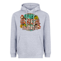 Heather Grey crazy grateful thankful Heavyweight Hoodie - CowGirlArtShop