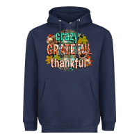 Navy crazy grateful thankful Heavyweight Hoodie - CowGirlArtShop