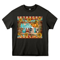 Asphalt hello pumpkin tumbler Heavy Core Tee - BundleAndBundleShop