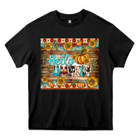 Black hello pumpkin tumbler Heavy Core Tee - BundleAndBundleShop