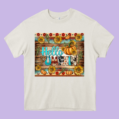 Hello Pumpkin Tumbler Heavy Core Tee Designed By Bundleandbundleshop