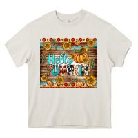 Cream hello pumpkin tumbler Heavy Core Tee - BundleAndBundleShop