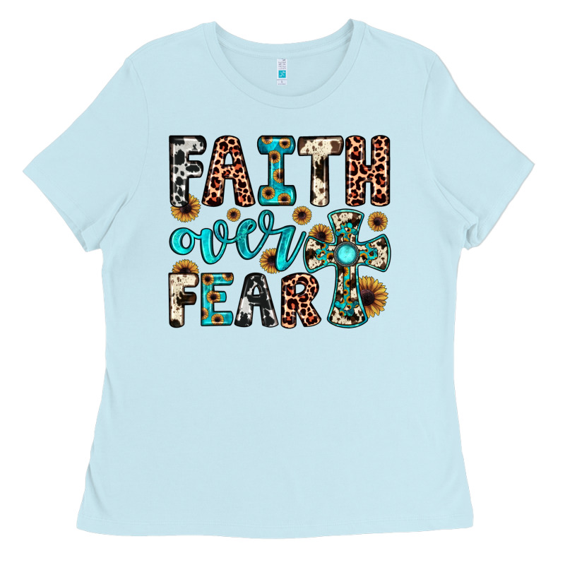 Faith Over Fear Ladies Tee by JahusDesignShop | Teevron