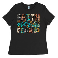Black faith over fear Ladies Tee - JahusDesignShop