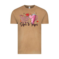Vintage Camel sips & trips target inspired stanley Vintage Tee - MaliasSmallBusiness