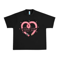 Black valentine's day pencil heart teacher quotes Urban Heavy Tee - MaliasSmallBusiness