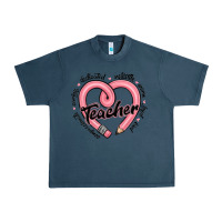 Midnight Navy valentine's day pencil heart teacher quotes Urban Heavy Tee - MaliasSmallBusiness