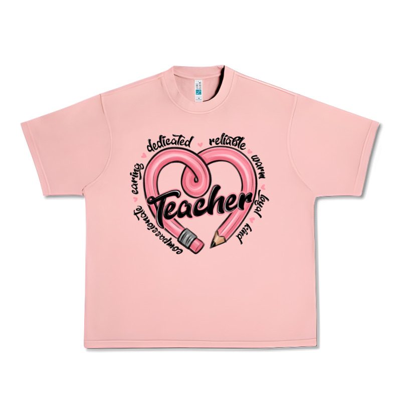 Valentine's Day Pencil Heart Teacher Quotes Urban Heavy Tee by MaliasSmallBusiness | Teevron