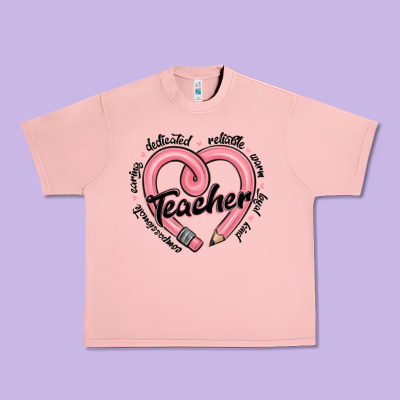 Valentine's Day Pencil Heart Teacher Quotes Urban Heavy Tee Designed By Maliassmallbusiness