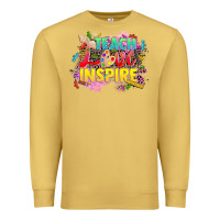 Antique Gold teach love inspire Premium Sweatshirt - CowGirlArtShop