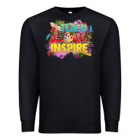Black teach love inspire Premium Sweatshirt - CowGirlArtShop