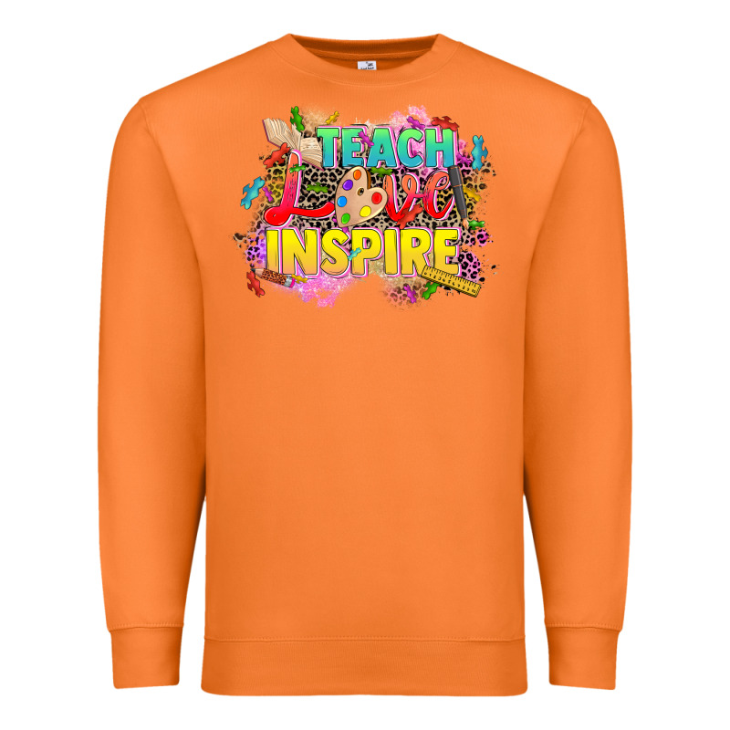 Teach Love Inspire Premium Sweatshirt by CowGirlArtShop | Teevron