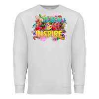 Dove Grey teach love inspire Premium Sweatshirt - CowGirlArtShop