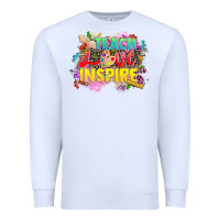 White teach love inspire Premium Sweatshirt - CowGirlArtShop