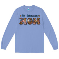 Colony Blue All American Mom Long Sleeve Tee - BundleAndBundleShop
