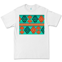 White aztec pattern background 3200x2400 Premium Tee - AdoDesignShop