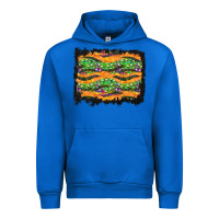 Cobalt Halloween Skull Background Urban Hoodie - BundleAndBundleShop