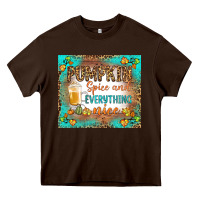 Chocolate Brown pumpkin spice and everything nice Heavy Core Tee - BundleAndBundleShop