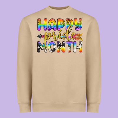 Western Happy Pride Month Lgbtq+ Heavyweight Sweatshirt Designed By Bundleandbundleshop