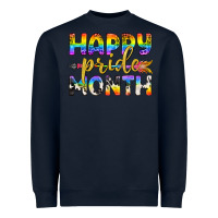 Navy Western Happy Pride Month LGBTQ+ Heavyweight Sweatshirt - BundleAndBundleShop