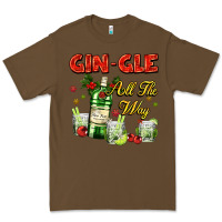 Cacao gin`gle all the way with bottle and cocktails Premium Tee - AdoDesignShop