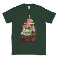 Sports Green christmas book tree Classic Tee - MaliasSmallBusiness