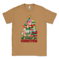 Toasted Coconut christmas book tree Classic Tee - MaliasSmallBusiness
