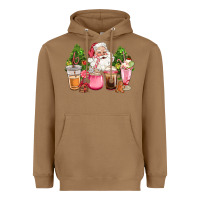 Toasted Coconut pink christmas santa coffe cups Heavyweight Hoodie - CowGirlArtShop