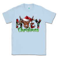 Dusty Blue moey Christmas Classic Tee - CowhideDigitalArt