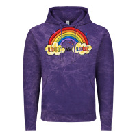 Cloud Purple love is love lgbtq Vintage Hoodie - MaliasSmallBusiness