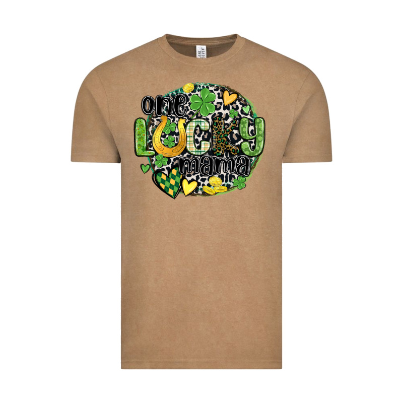 One Lucky Mama Vintage Tee by MaliasSmallBusiness | Teevron