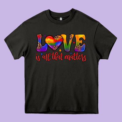 Love Is All That Matters Heavy Core Tee Designed By Jahusdesignshop