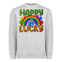 Heather Grey Western Happy Go Lucky LGBTQ+ Heavyweight Sweatshirt - BundleAndBundleShop