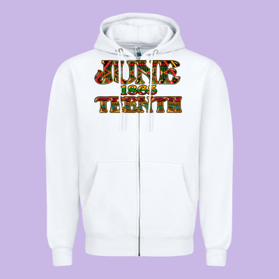 Juneteenth 1865 Zipper Hoodie Designed By Nancycooperartshop