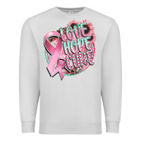 Dove Grey love hope cure Premium Sweatshirt - CowGirlArtShop