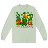 Matcha happy st. patricks day with gnomies Long Sleeve Tee - BundleAndBundleShop